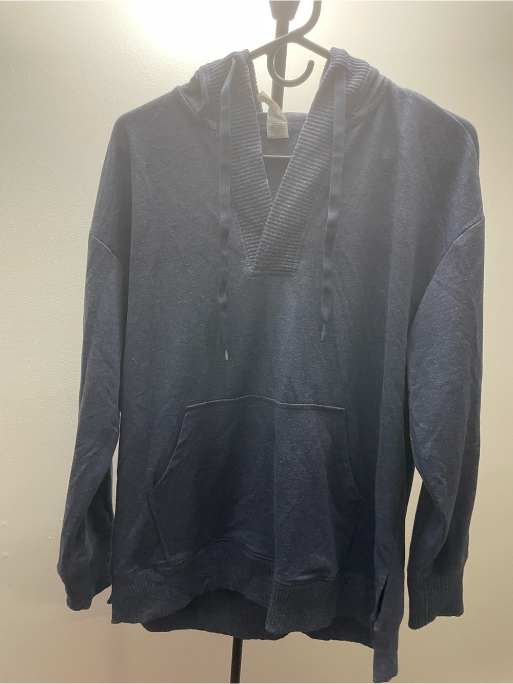 RBX Navy Blue V-Neck Hoodie Sweater
